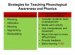 Strategies for teaching phonological awareness